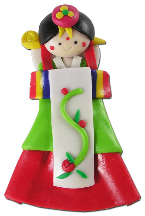 10pcs Korean Doll Fridge Magnet